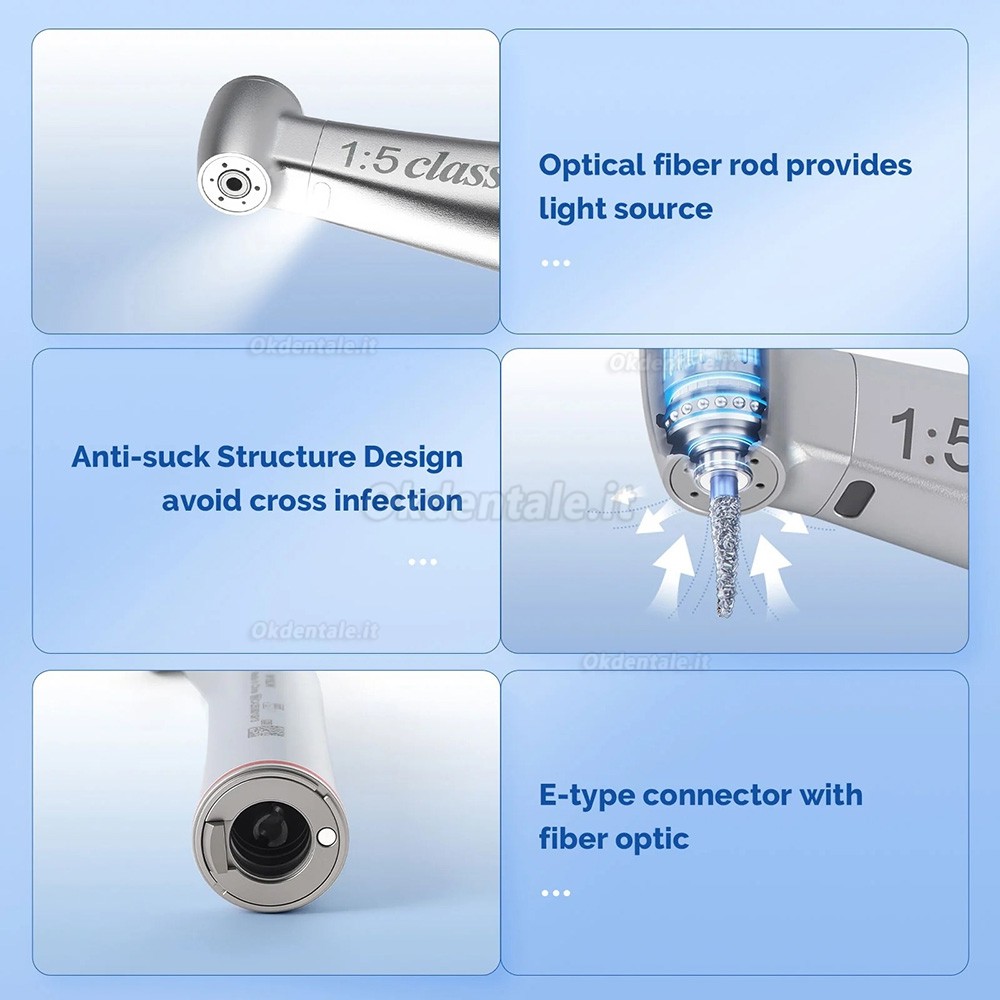 Contrangolo anello rosso elettrico Jinme W15LW 1:5 (acqua interna, fibra ottica)